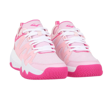 Pink-White - Lifestyle - Everlast Womens-Ladies Mesh Basketball Trainers