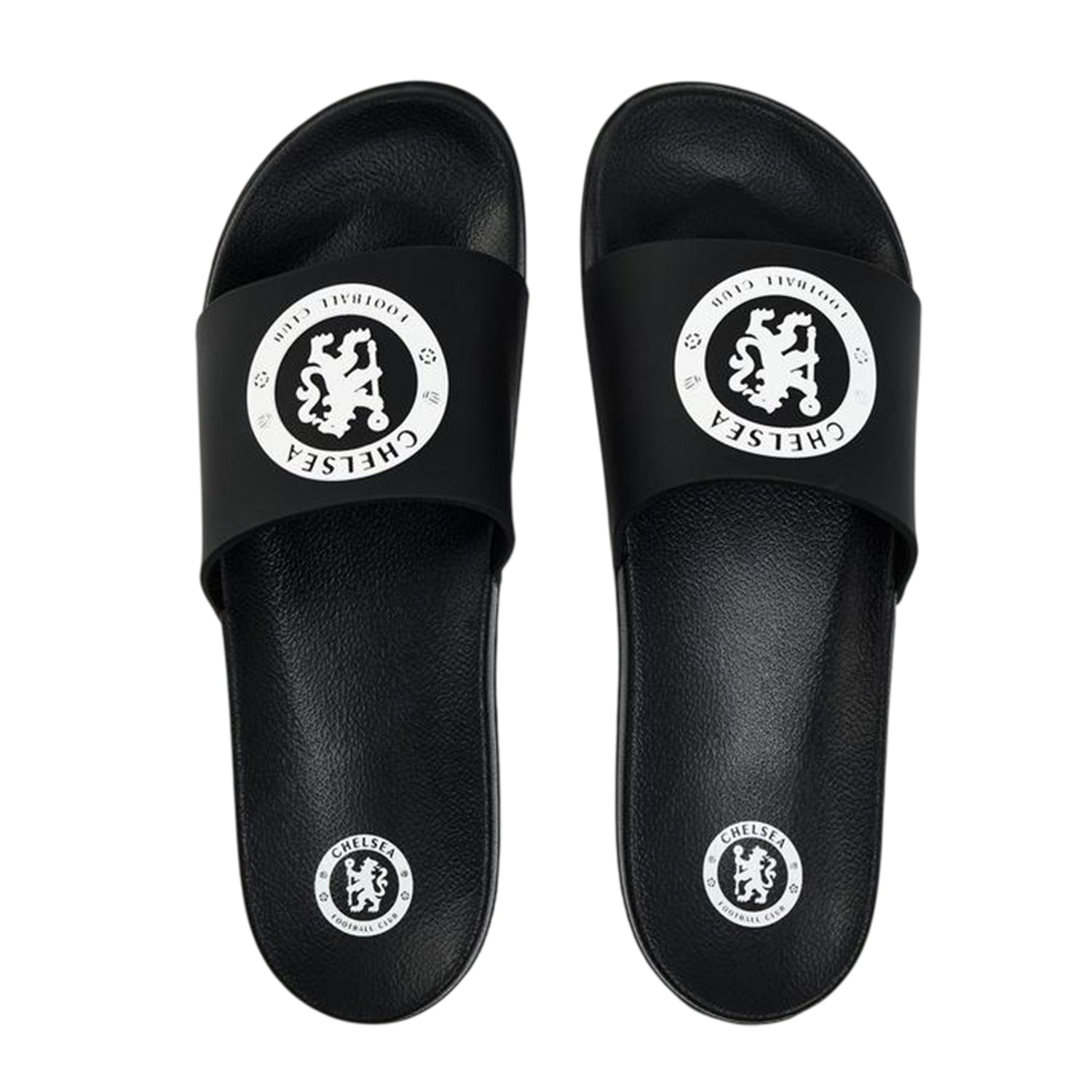 Black - Side - West Ham United FC Unisex Adult Logo Sliders