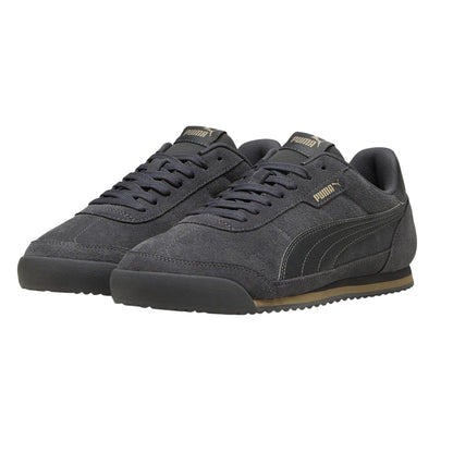 Alpine-Black - Side - Puma Mens Turino 2 Suede Trainers