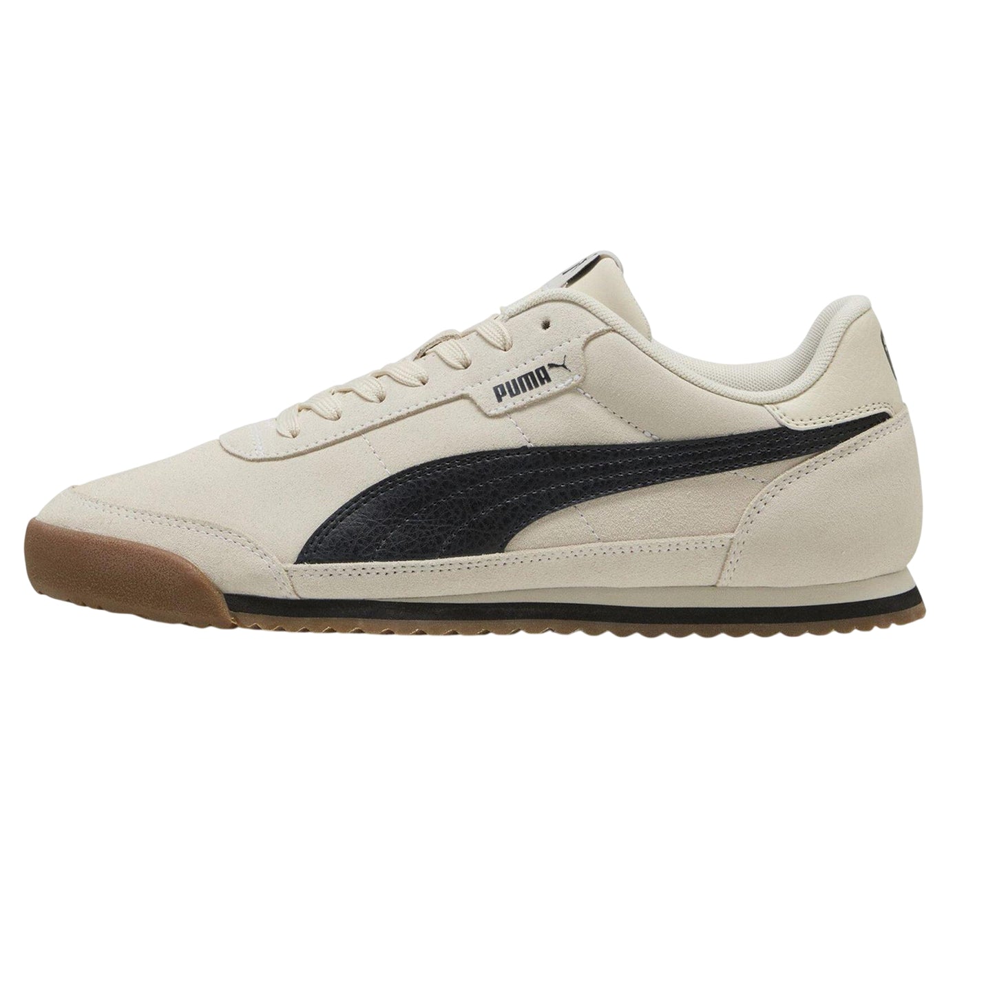 Oak-Grey - Back - Puma Mens Turino 2 Suede Trainers