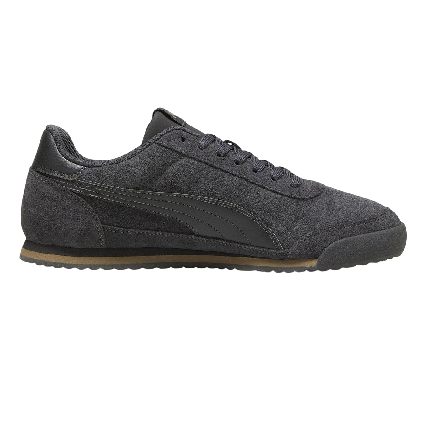 Alpine-Black - Front - Puma Mens Turino 2 Suede Trainers