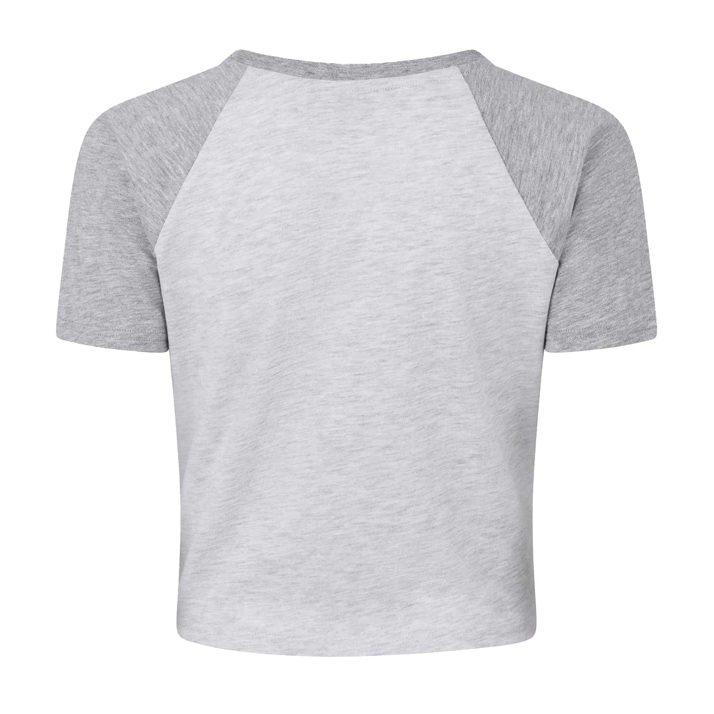 Grey Marl Marl - Back - Jack Wills Womens-Ladies Lettering Oversized Crop T-Shirt
