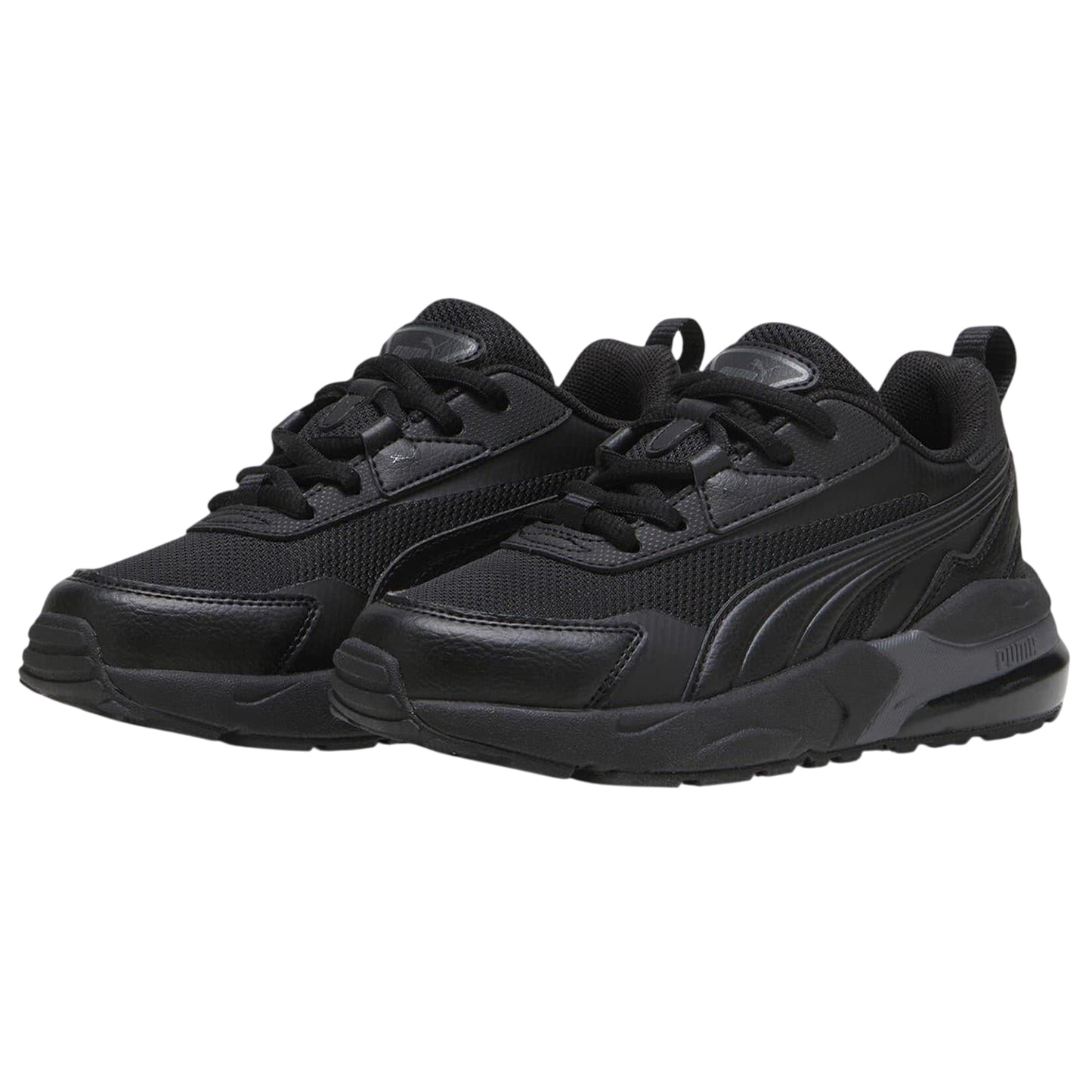 Black - Side - Puma Childrens-Kids Vis 2k Trainers