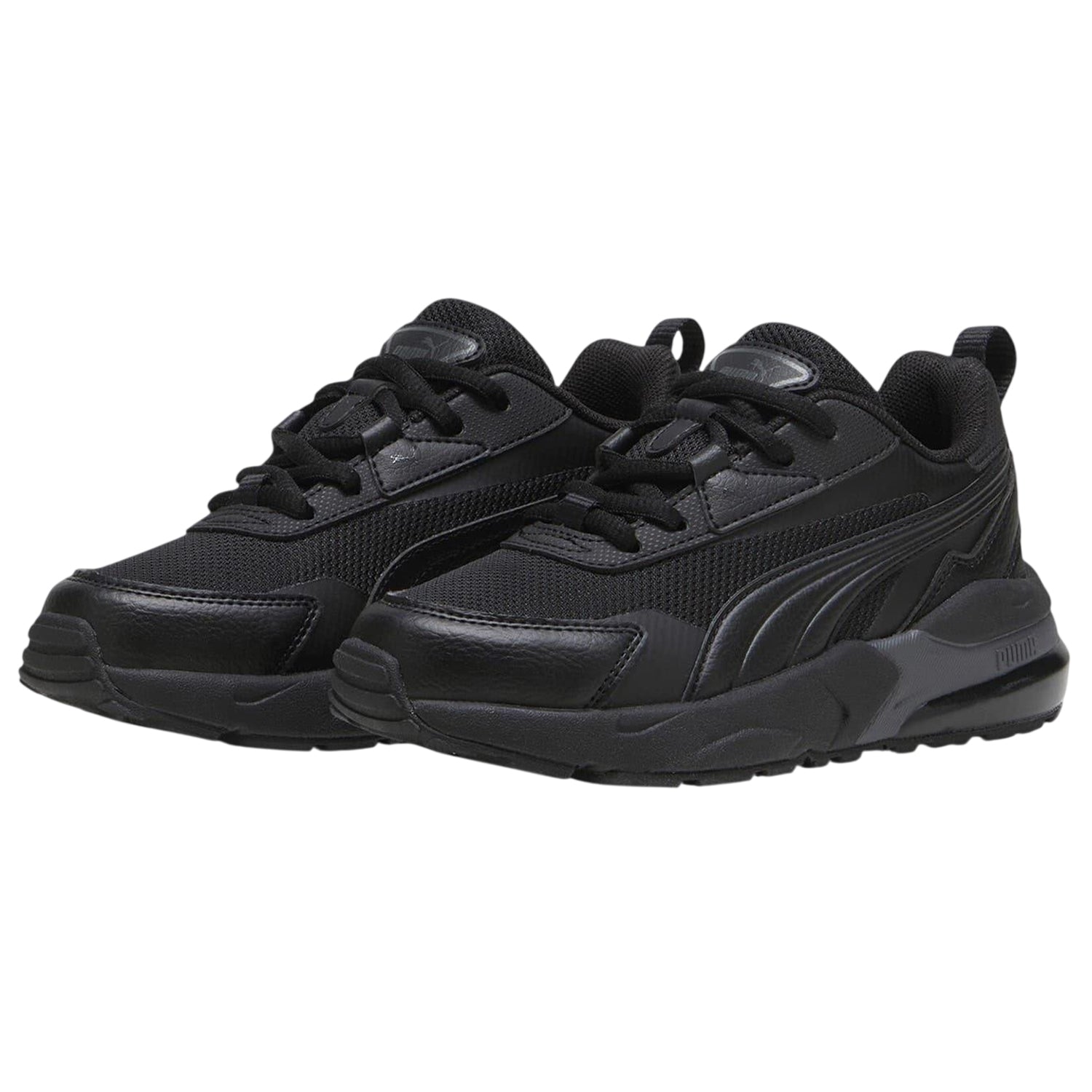 Black - Side - Puma Childrens-Kids Vis 2k Trainers