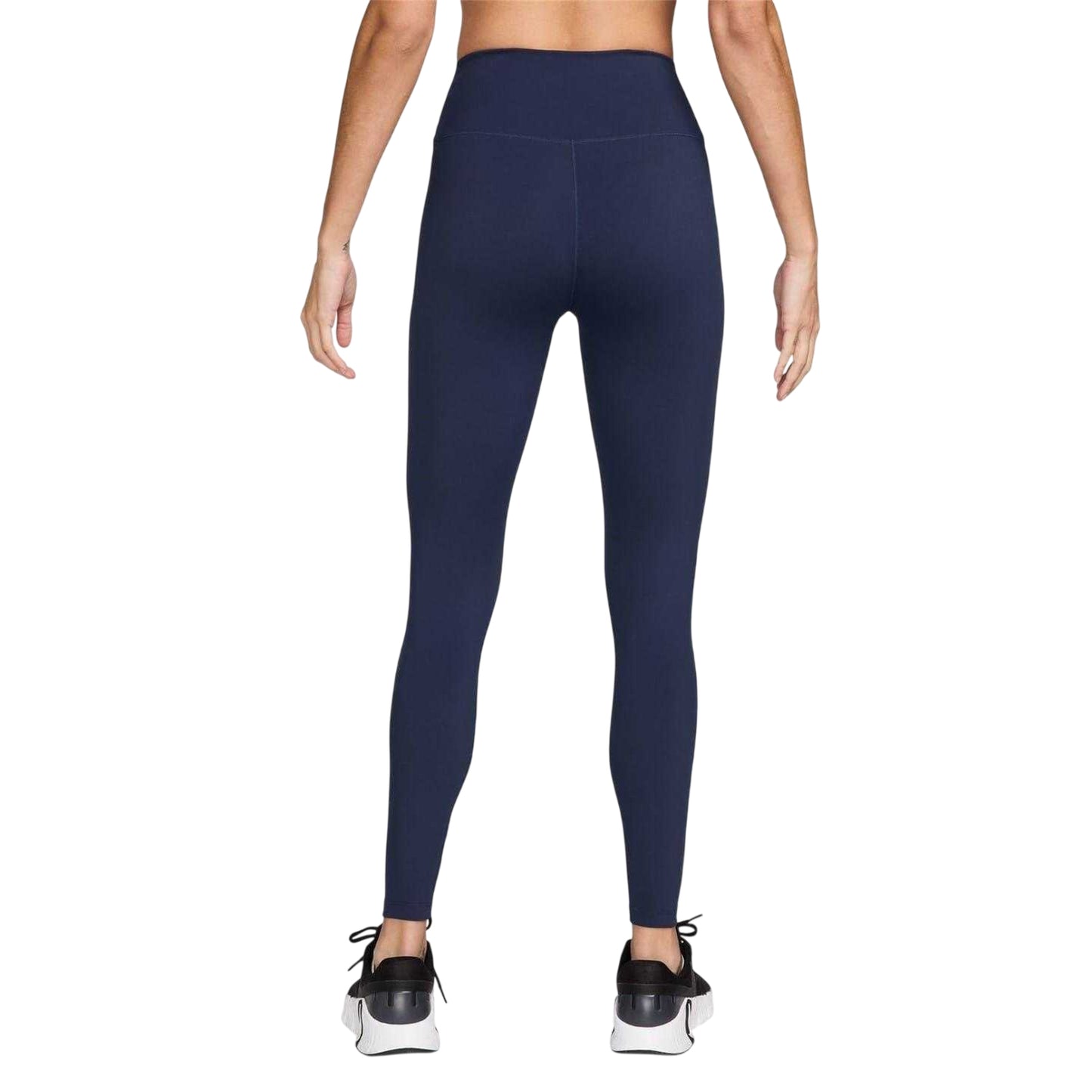 Midnight Navy - Back - Nike Womens-Ladies One Dri-FIT High Rise Tights