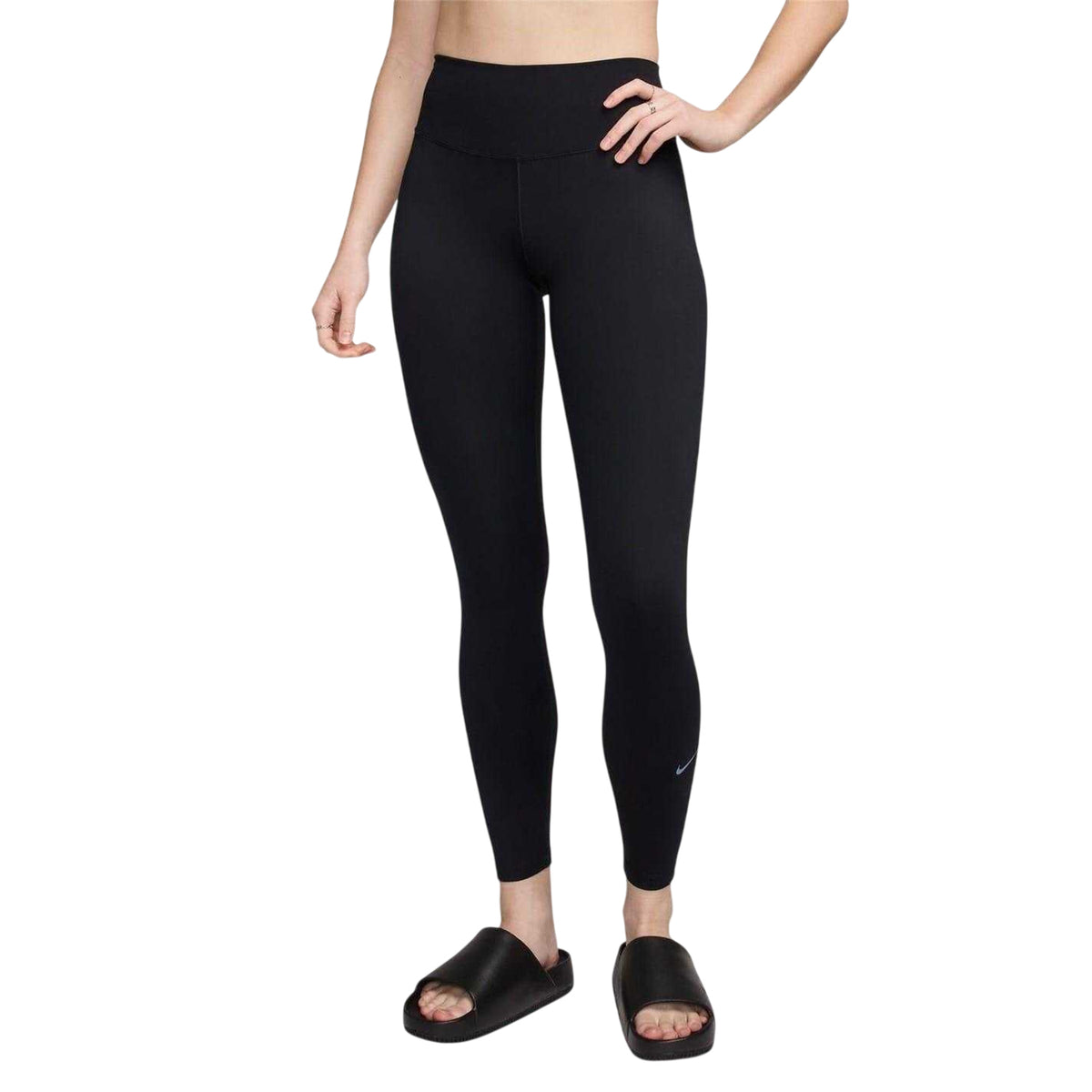 Black - Front - Nike Womens-Ladies One Dri-FIT High Rise Tights