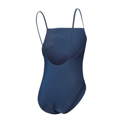 Blue - Back - Speedo Womens-Ladies Adjustable Strap One Piece Swimsuit