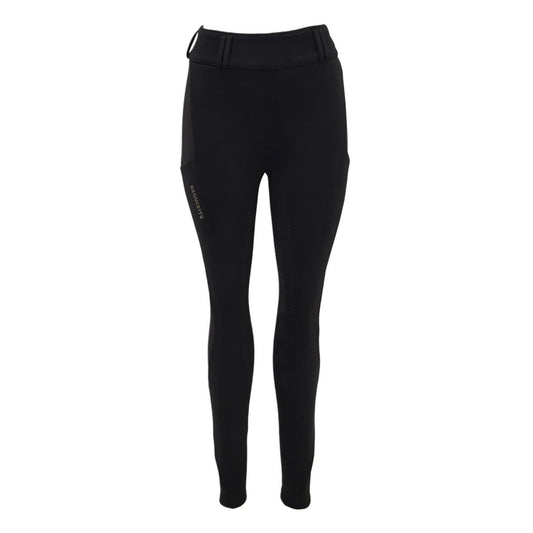 Black - Front - Requisite Womens-Ladies Horse Riding Tights