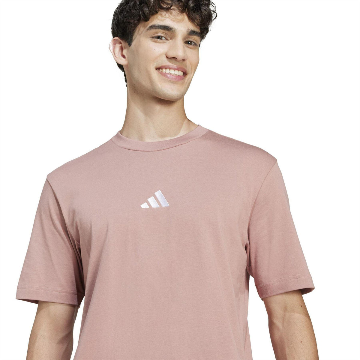 Warm Clay - Lifestyle - Adidas Mens Essentials Logo Single Jersey T-Shirt