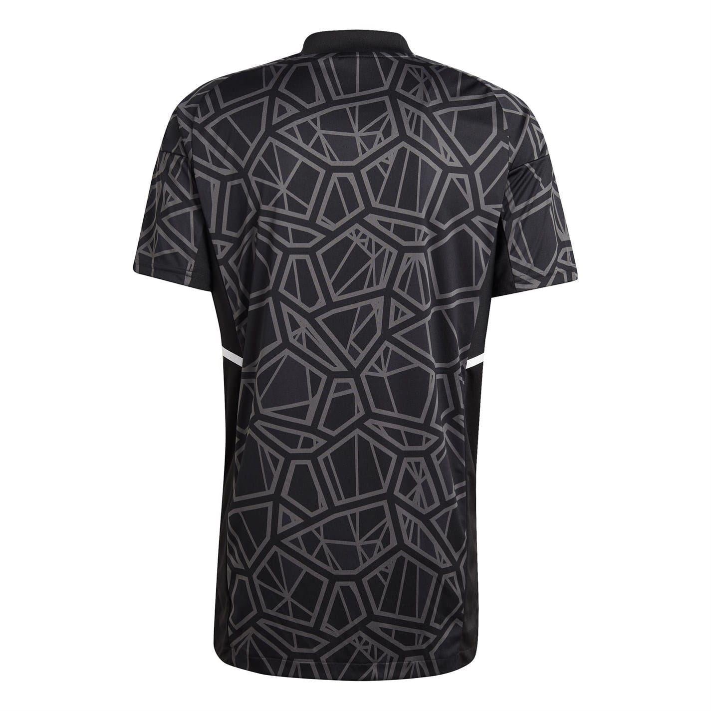 Black - Back - Adidas Mens Condivo 22 Geometric Goalkeeper Jersey