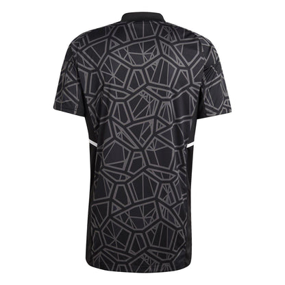 Black - Back - Adidas Mens Condivo 22 Geometric Goalkeeper Jersey