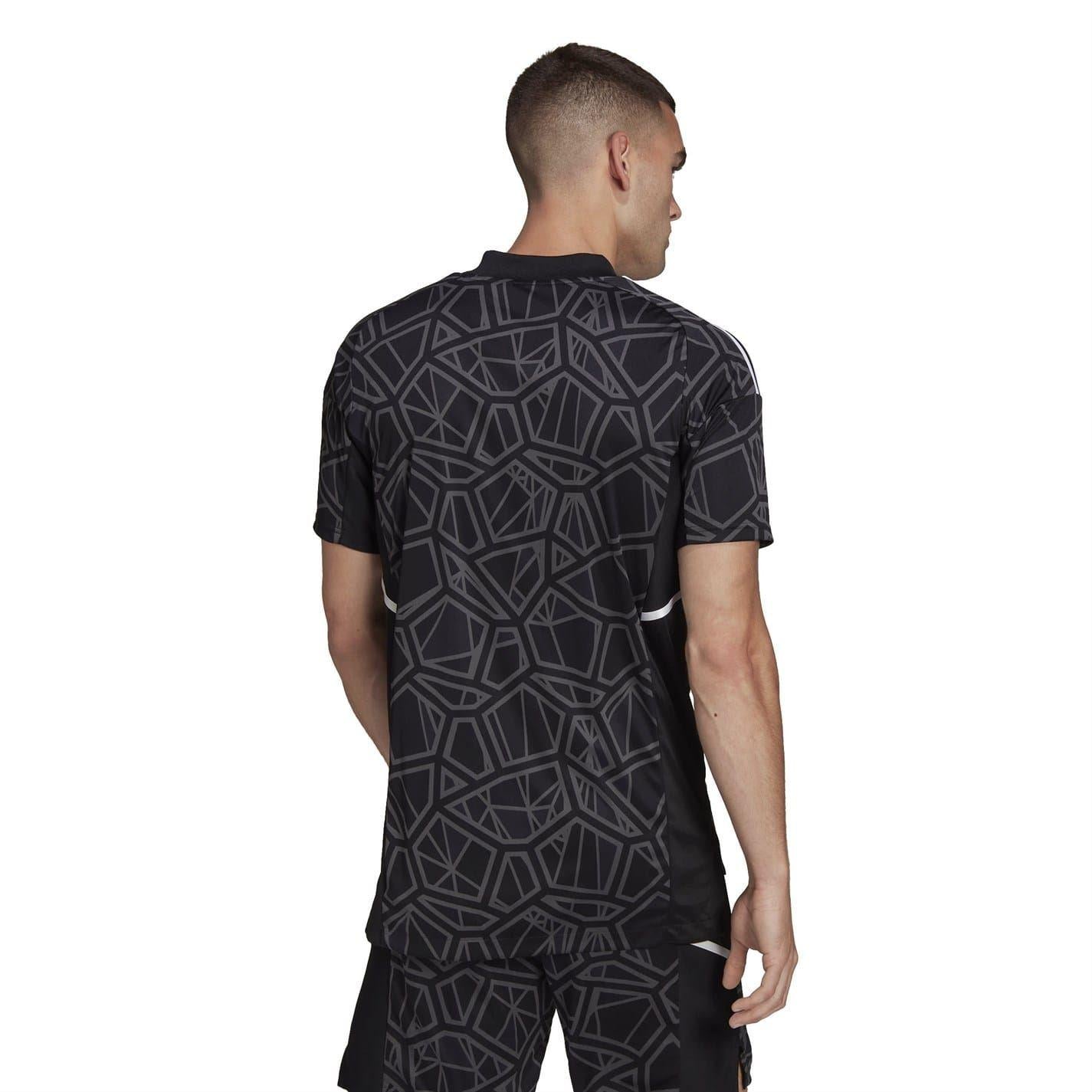 Black - Lifestyle - Adidas Mens Condivo 22 Geometric Goalkeeper Jersey