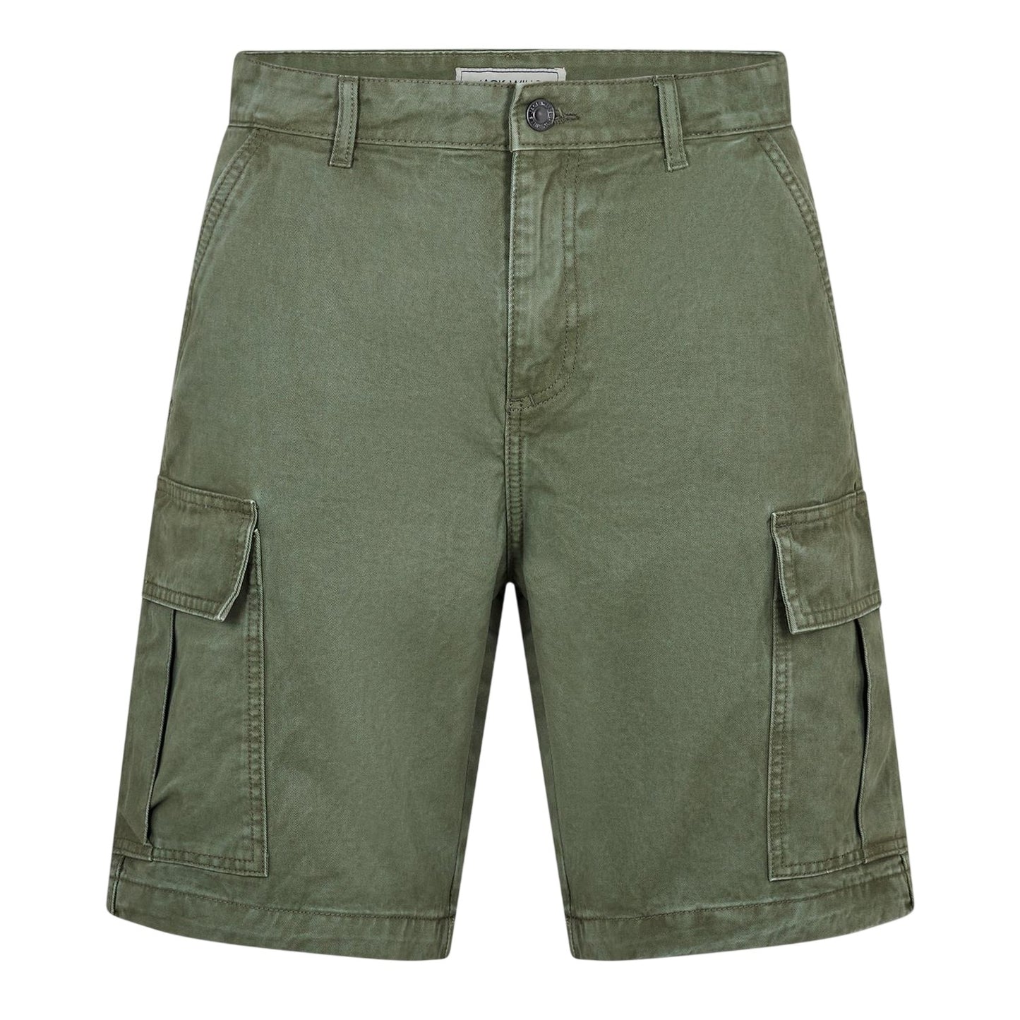 Khaki Green - Front - Jack Wills Mens Cargo Shorts
