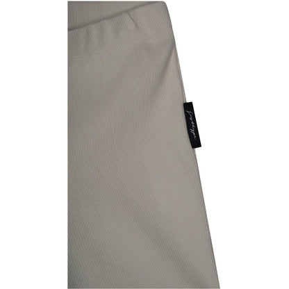 Beige - Back - Hype Womens-Ladies Ribbed Slim Shorts