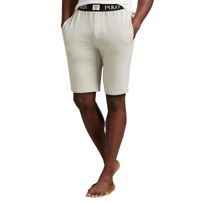 Light Heather Grey - Side - Ralph Lauren Mens Puck Logo Shorts