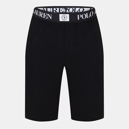 Black - Front - Ralph Lauren Mens Puck Logo Shorts