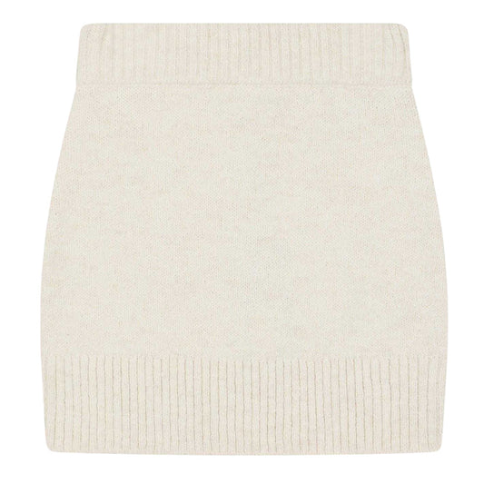 Grey - Front - Couture Womens-Ladies Logo Knitted Mini Skirt
