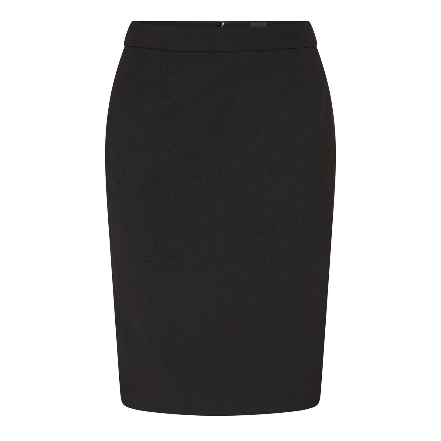 Black - Front - Boss Womens-Ladies Vilea Jersey Casual Pencil Skirt