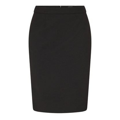 Black - Front - Boss Womens-Ladies Vilea Jersey Casual Pencil Skirt