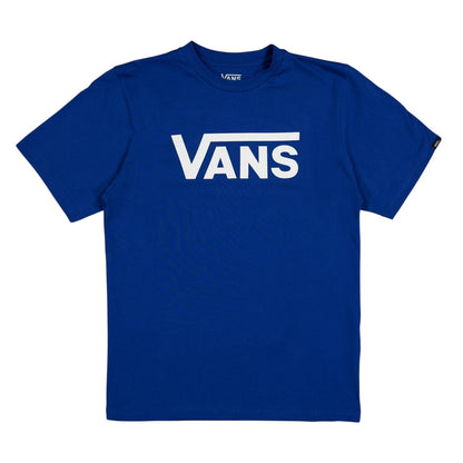 Blue - Front - Vans Childrens-Kids Classic Logo T-Shirt