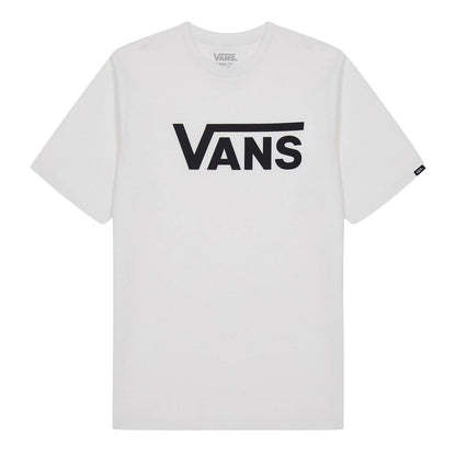 White-Black - Front - Vans Childrens-Kids Classic Logo T-Shirt