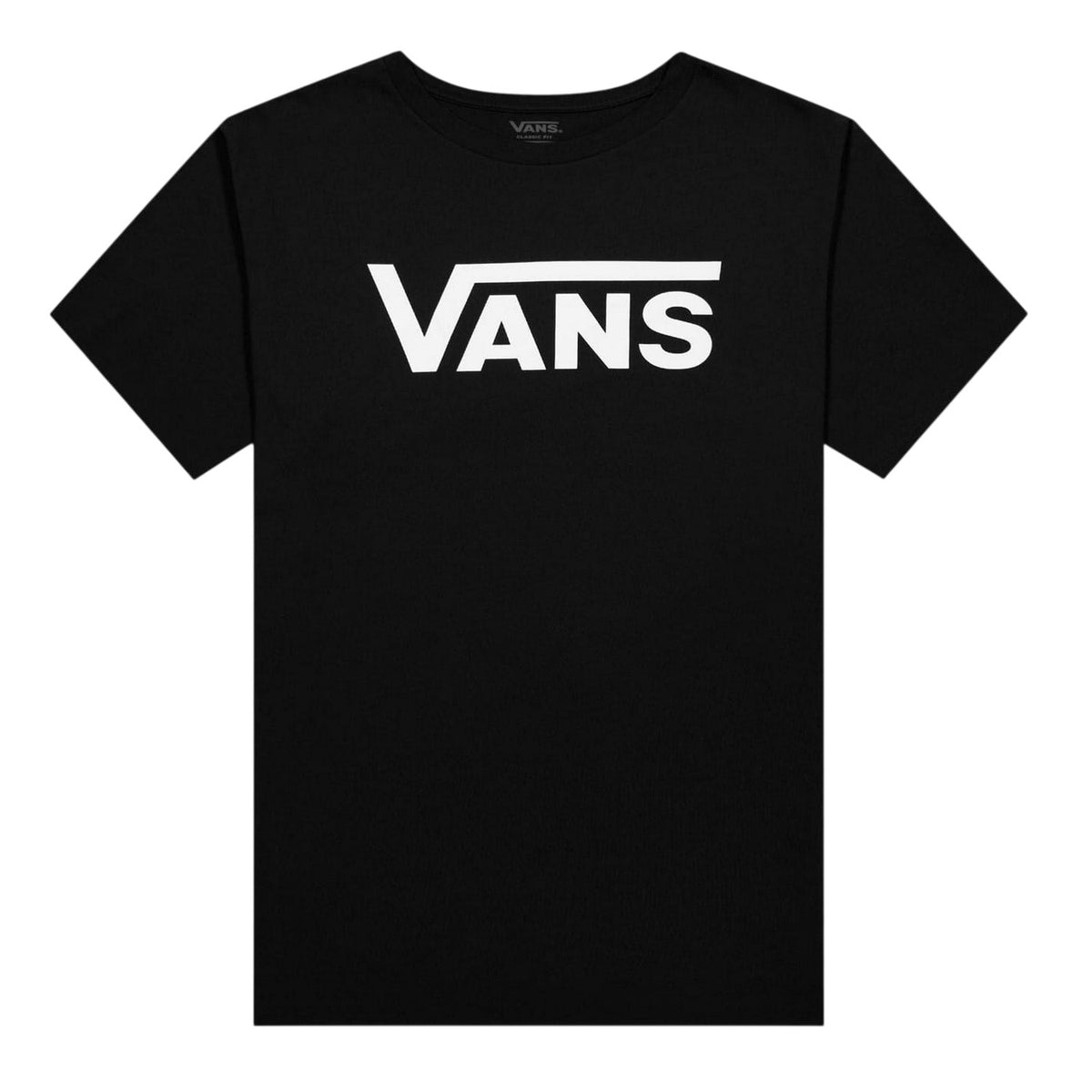 Black-White - Front - Vans Childrens-Kids Classic Logo T-Shirt