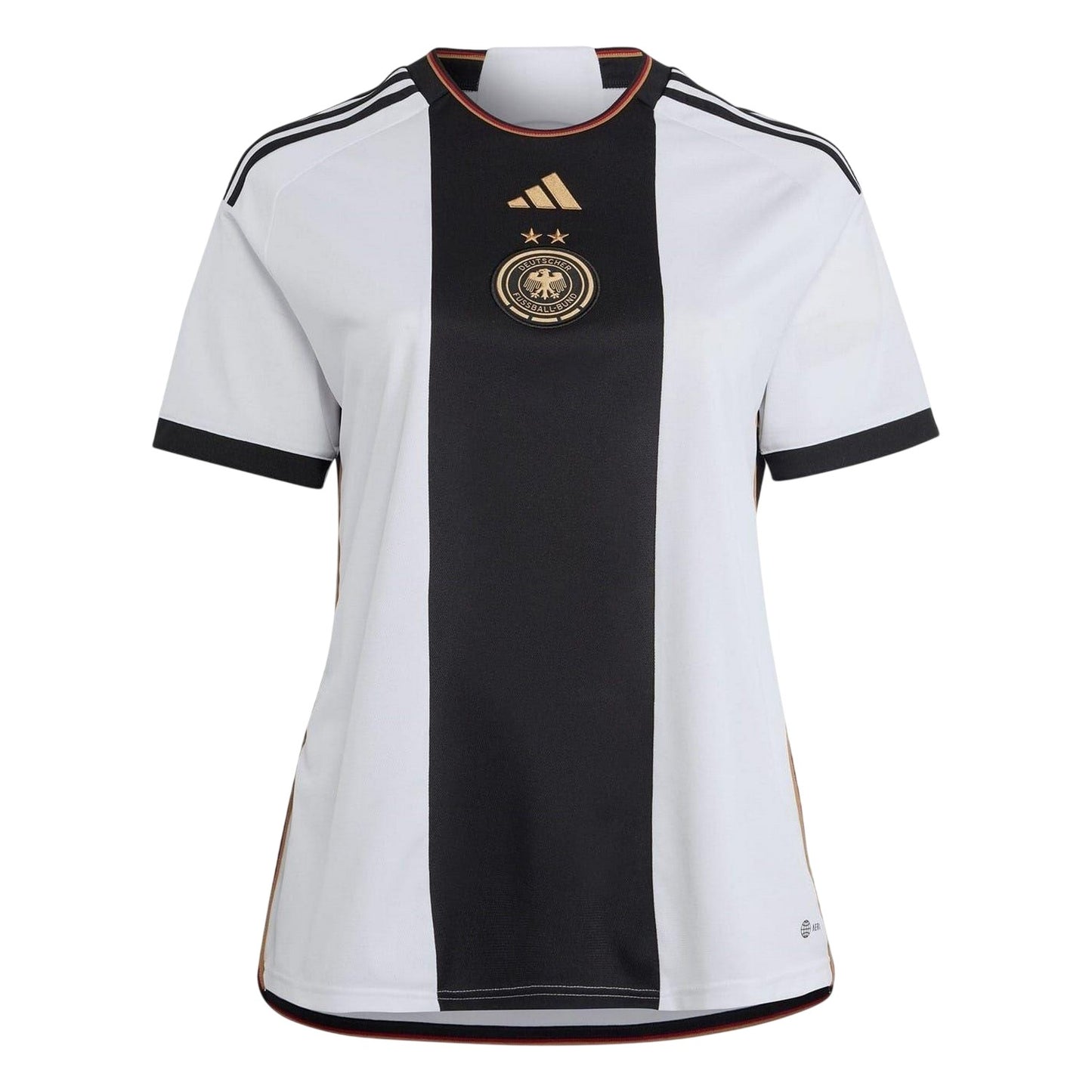 White - Front - Adidas Womens-Ladies Germany Home Jersey