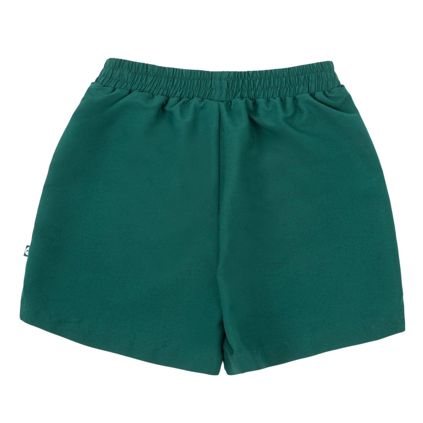 Forest Green - Back - Slazenger Childrens-Kids Court Tennis Shorts