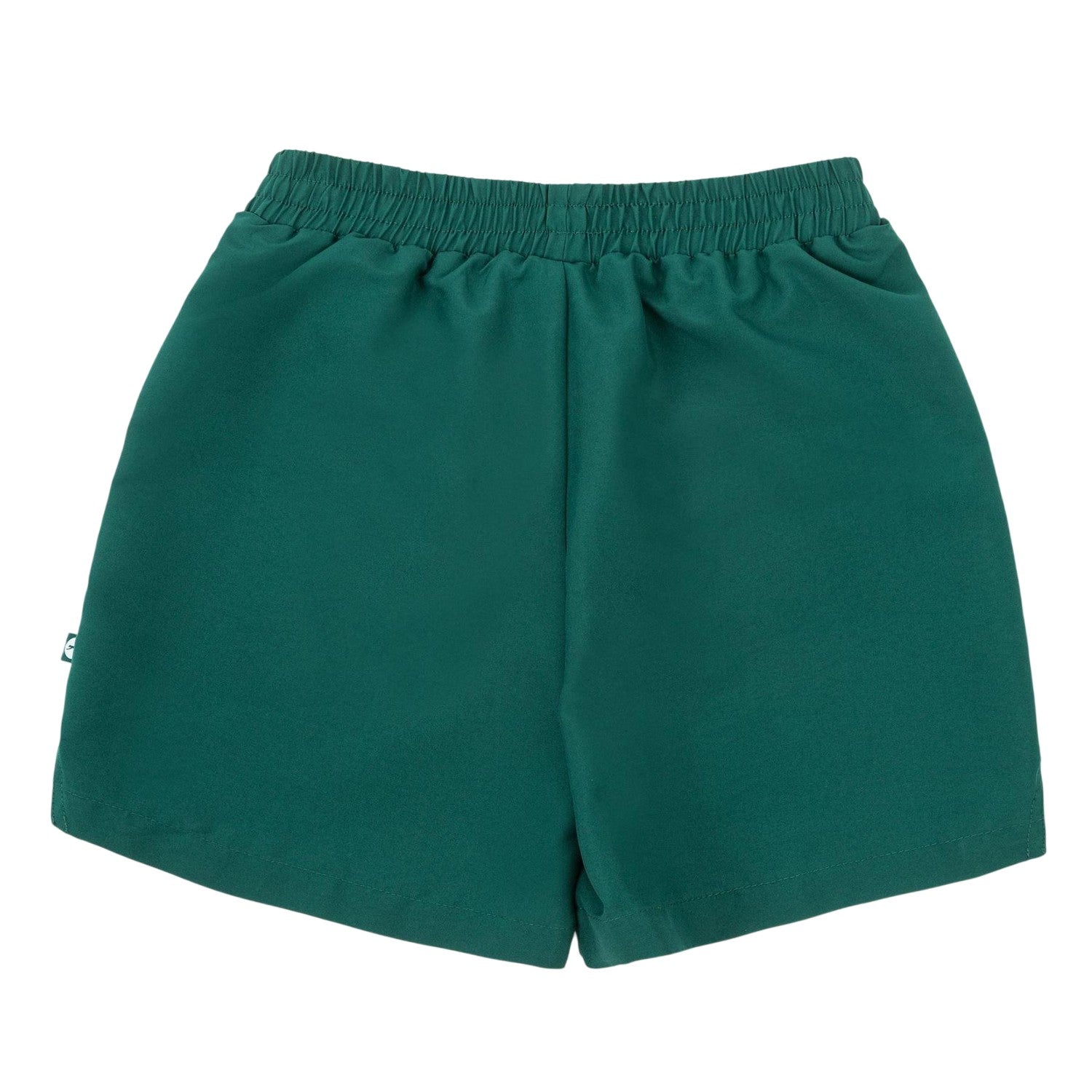 Forest Green - Back - Slazenger Childrens-Kids Court Tennis Shorts