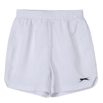 White - Front - Slazenger Childrens-Kids Court Tennis Shorts
