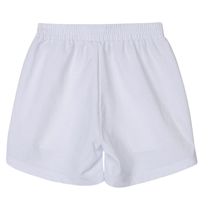 White - Back - Slazenger Childrens-Kids Court Tennis Shorts