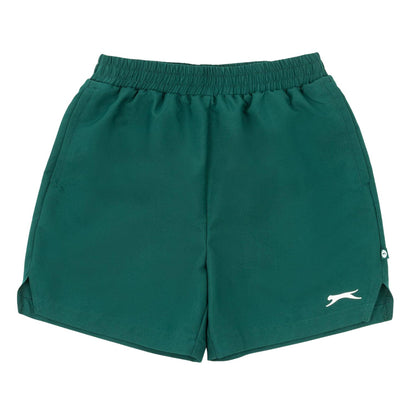 Forest Green - Front - Slazenger Childrens-Kids Court Tennis Shorts