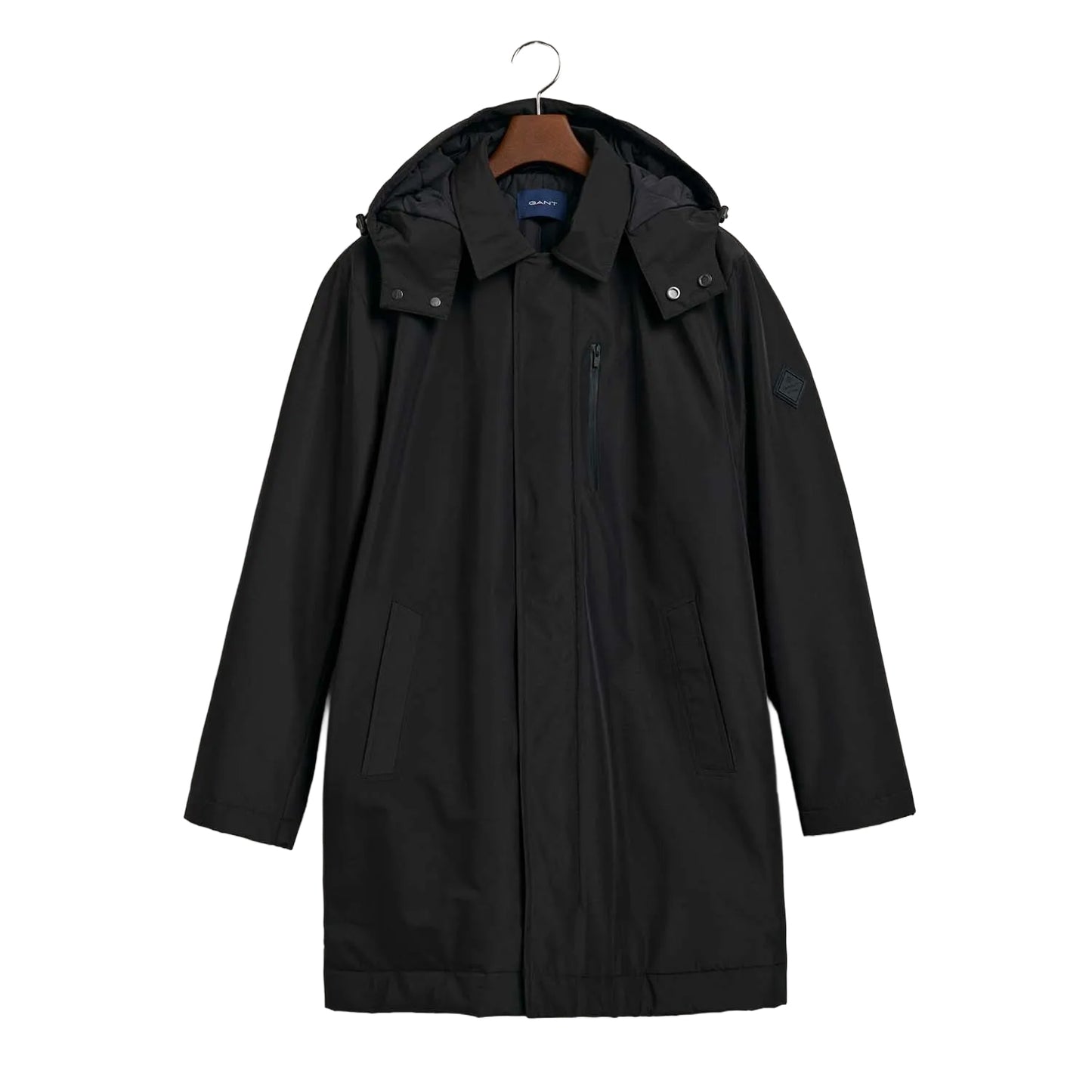 Black - Front - Gant Mens Padded Car Coat