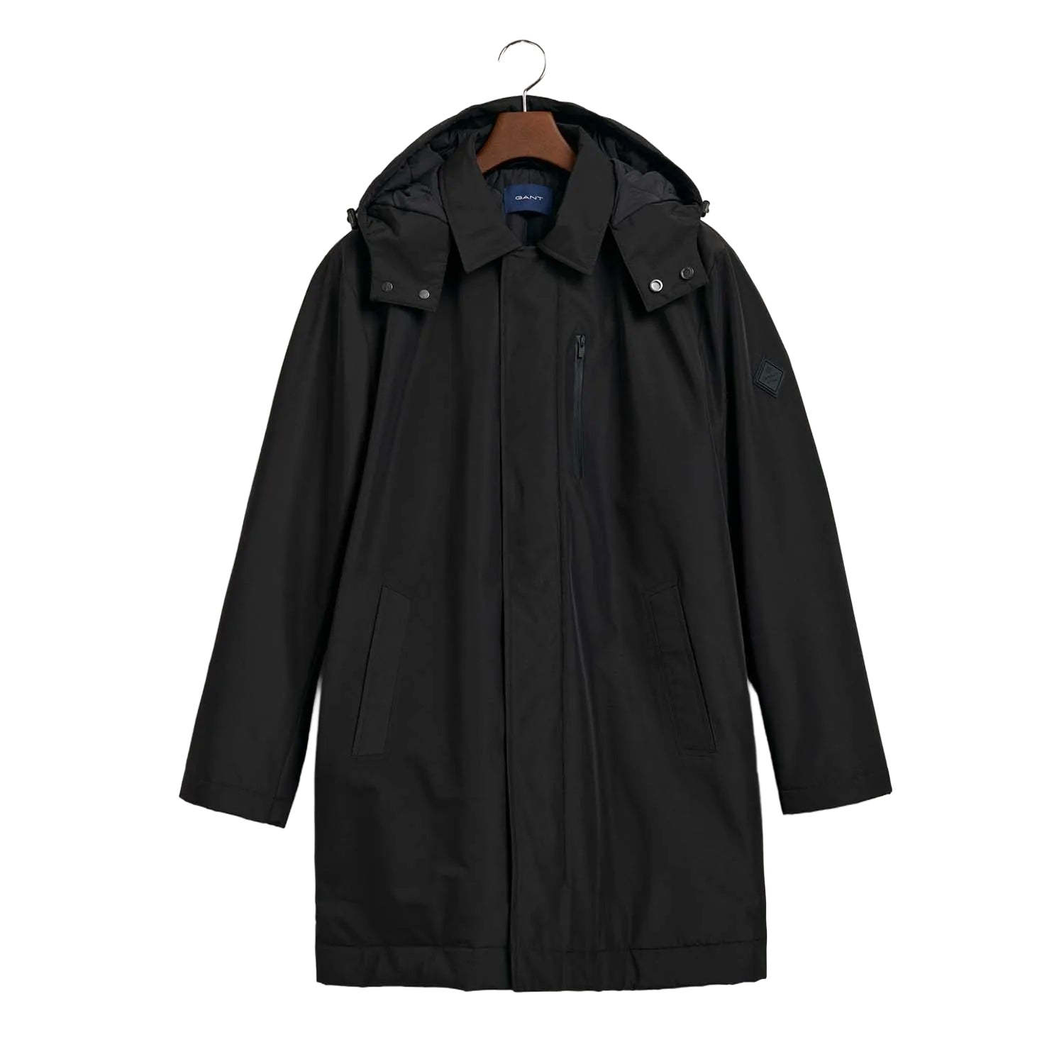Black - Front - Gant Mens Padded Car Coat