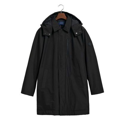 Black - Front - Gant Mens Padded Car Coat