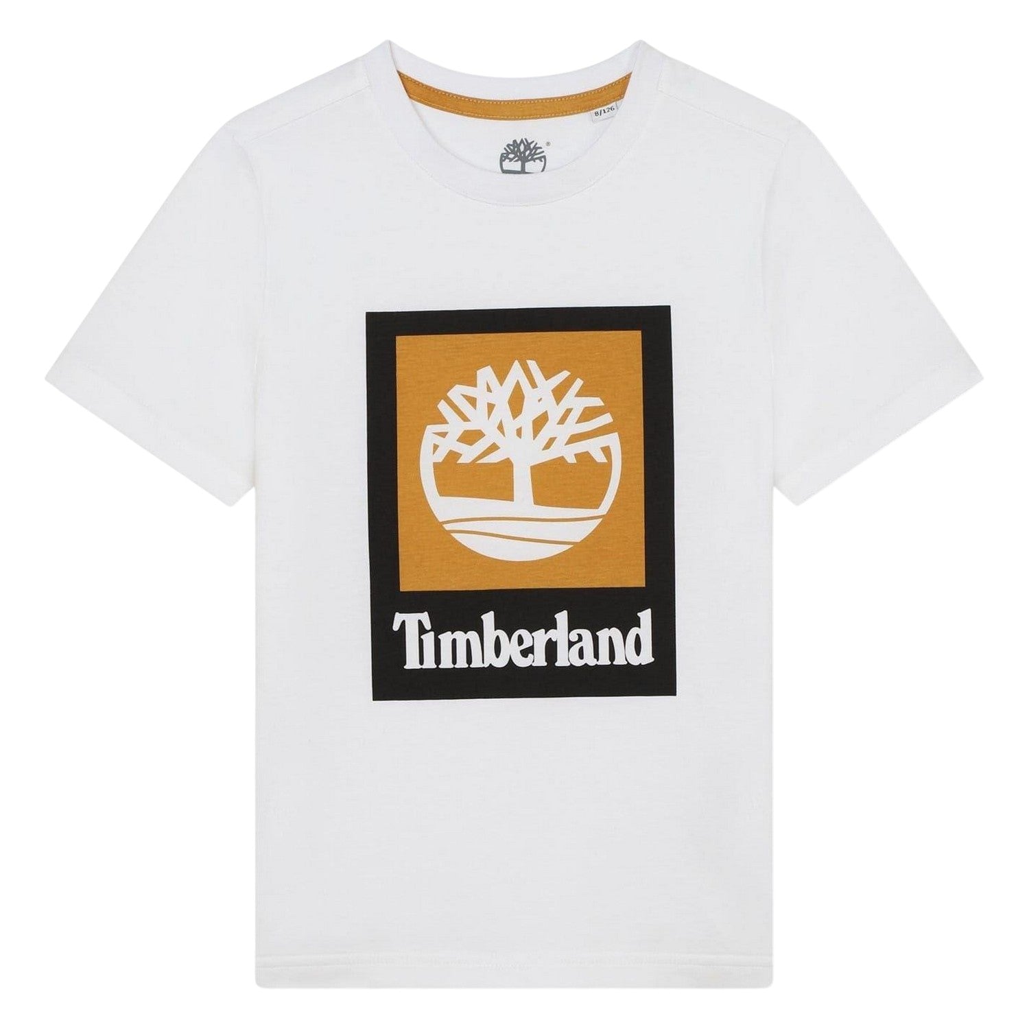 White - Front - Timberland Childrens-Kids Logo T-Shirt