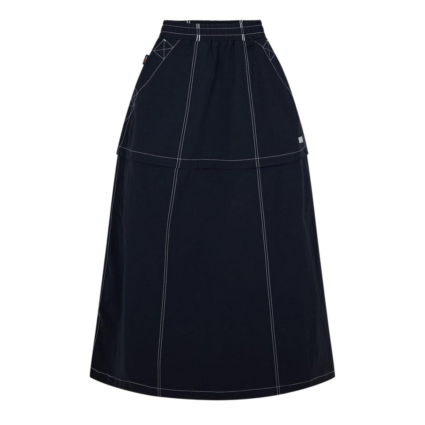 Black - Front - Timberland Womens-Ladies Veneda Two-Way Maxi Skirt