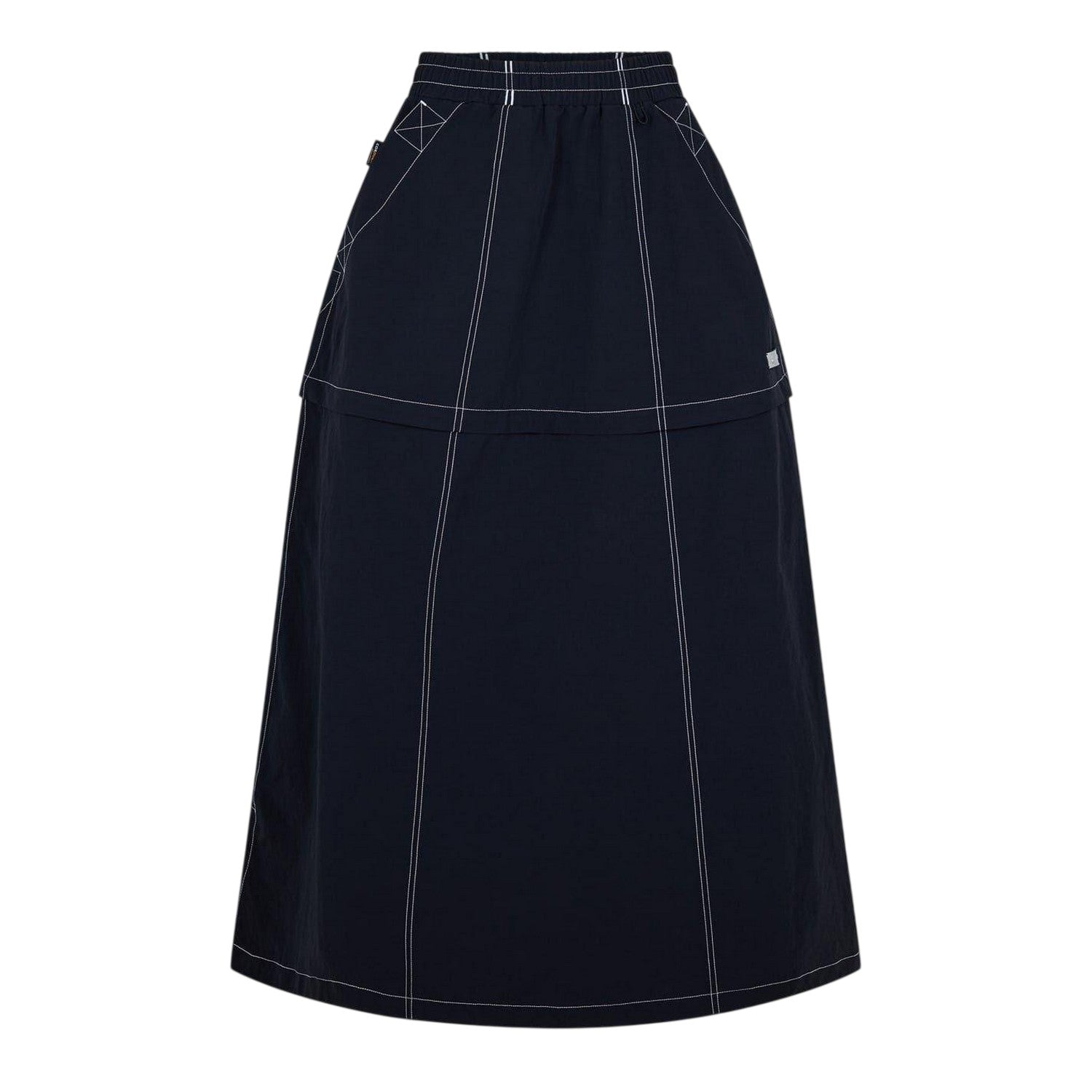 Black - Front - Timberland Womens-Ladies Veneda Two-Way Maxi Skirt