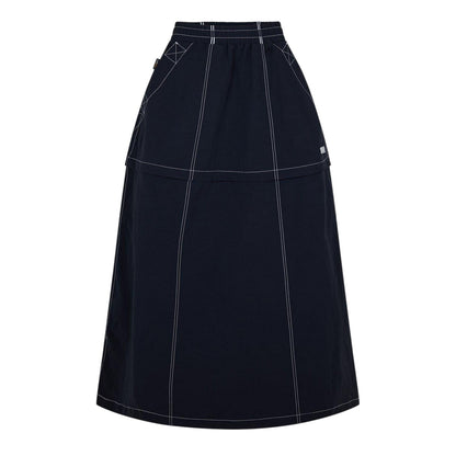 Black - Front - Timberland Womens-Ladies Veneda Two-Way Maxi Skirt