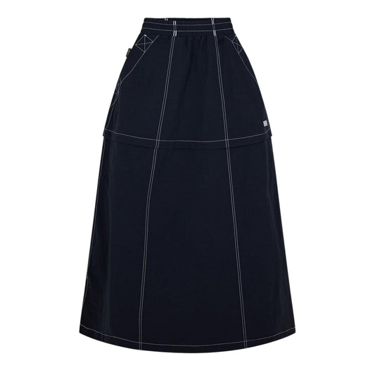 Black - Front - Timberland Womens-Ladies Veneda Two-Way Maxi Skirt
