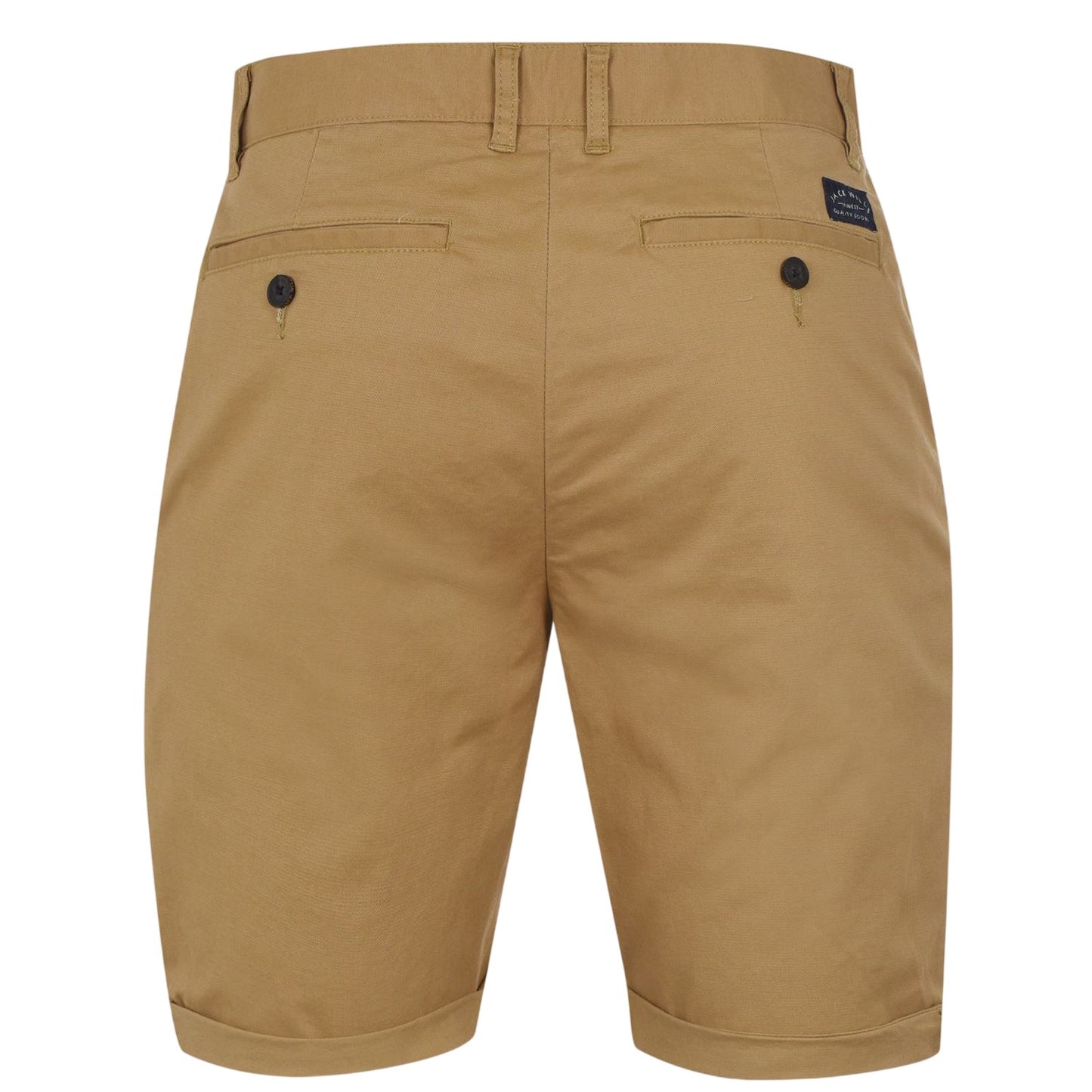 Stone - Back - Jack Wills Mens Plain Chino Shorts