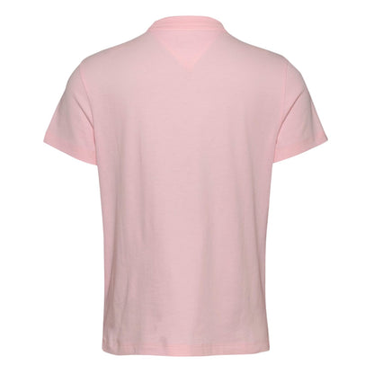 Pink - Back - Tommy Jeans Womens-Ladies Badge Regular T-Shirt