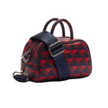 Red - Side - Lacoste Womens-Ladies Lora Mini Cow Leather Crossbody Bag