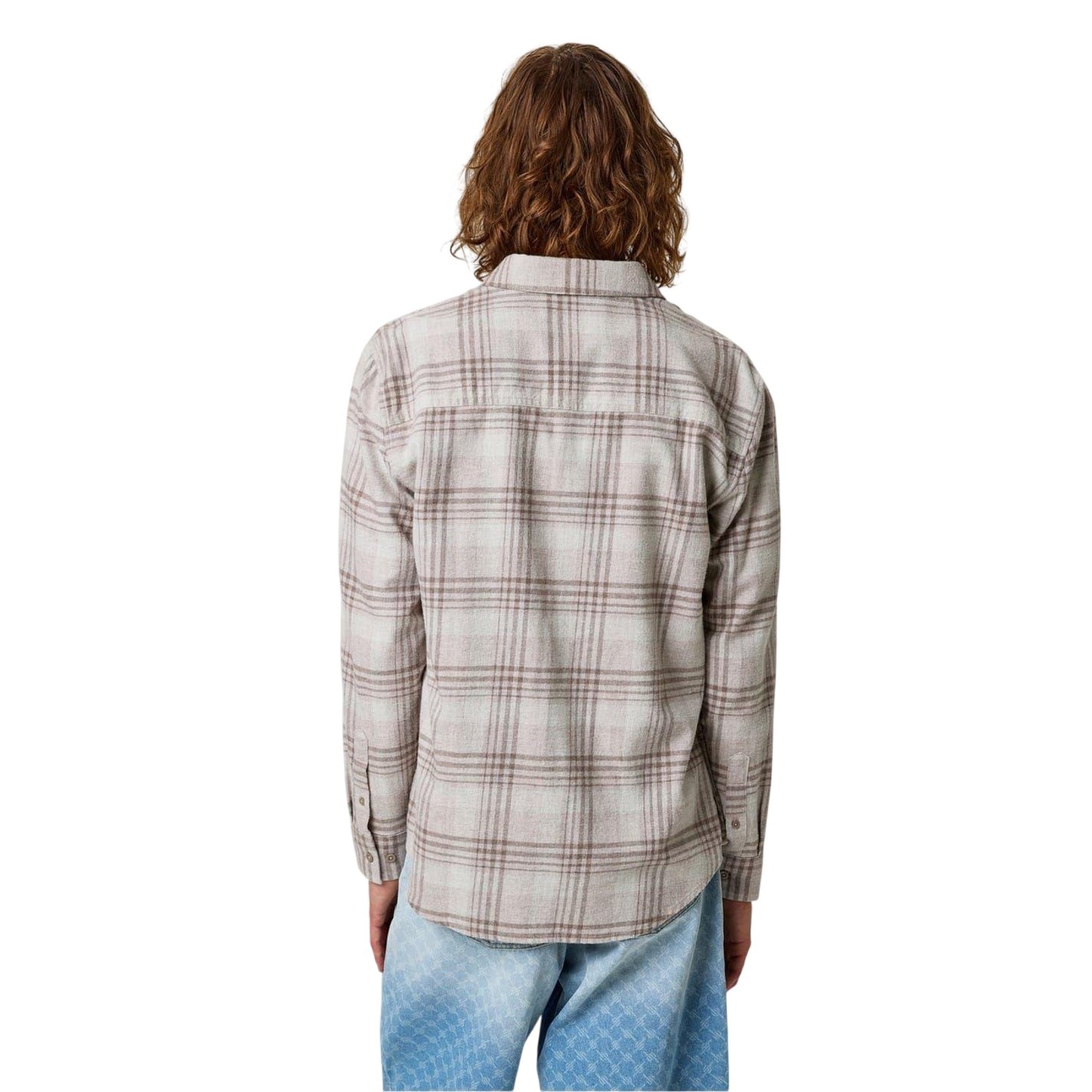 Oatmeal Marl - Back - Jack Wills Mens Checked Shirt