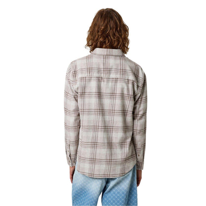 Oatmeal Marl - Back - Jack Wills Mens Checked Shirt