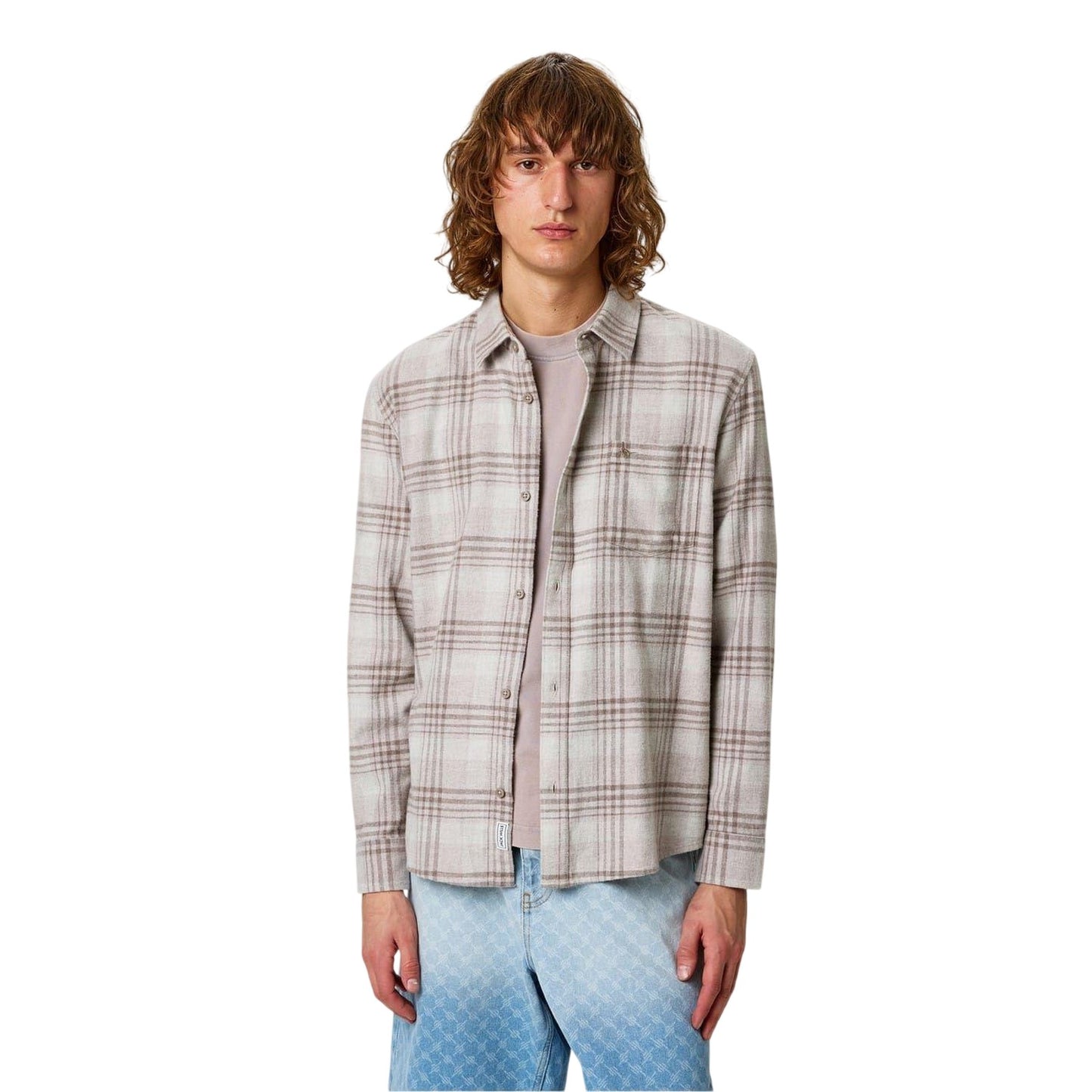 Oatmeal Marl - Side - Jack Wills Mens Checked Shirt