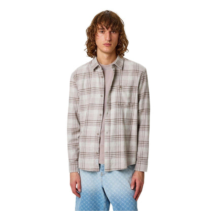 Oatmeal Marl - Side - Jack Wills Mens Checked Shirt