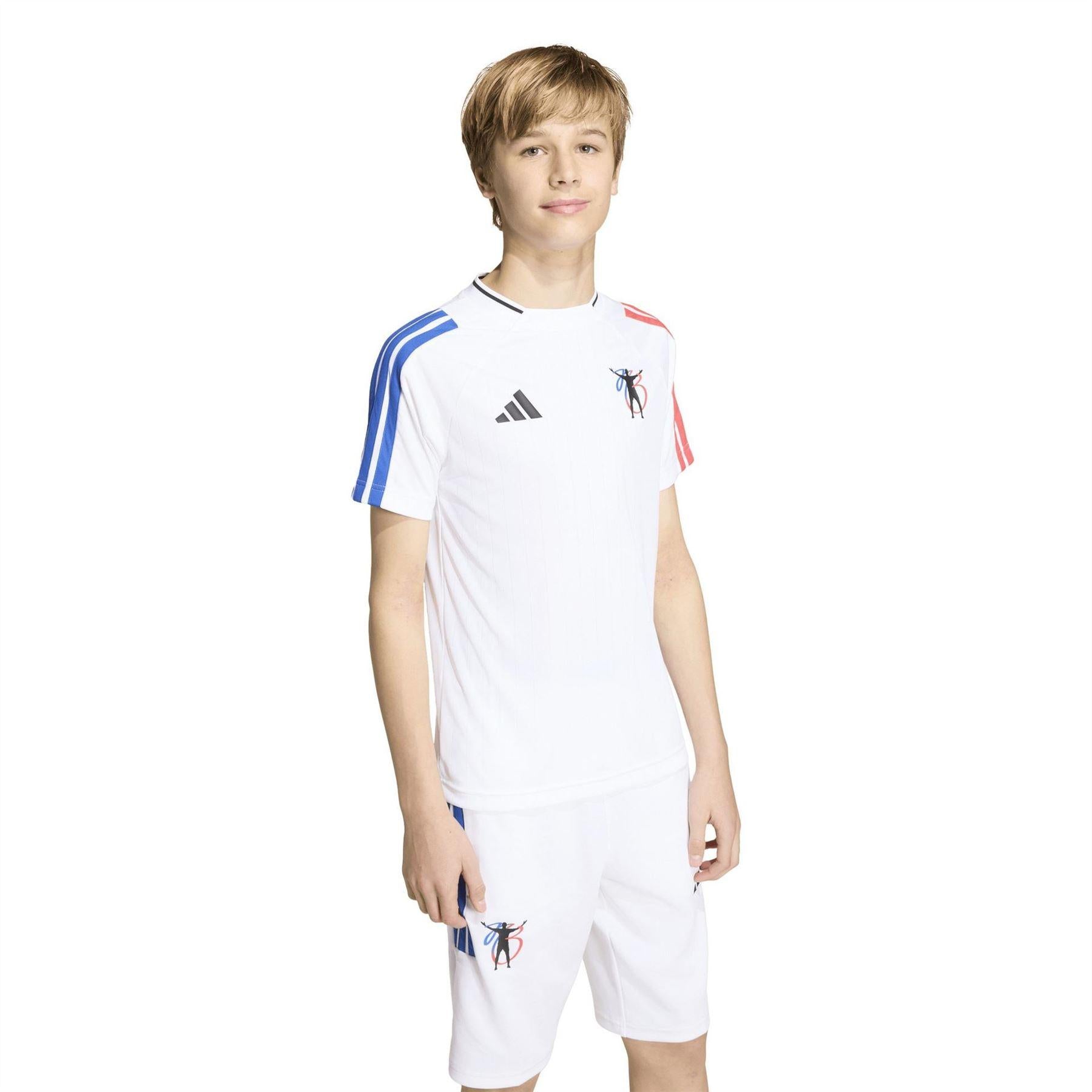 White - Side - Adidas Childrens-Kids Jude Bellingham Training Jersey