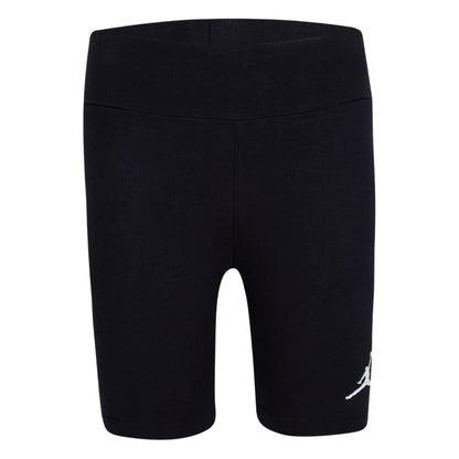 Black-White - Front - Nike Girls Air Jordan Cycling Shorts