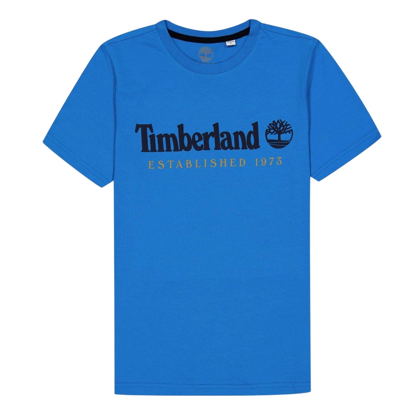 Blue - Front - Timberland Childrens-Kids Established Logo T-Shirt